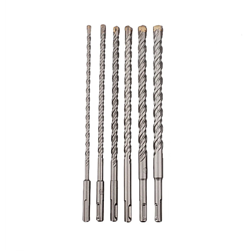 260mm Masonry Drill Bit SDS Plus Shank - Tungsten Carbide Cross-Tip for Electric Hammer (6mm, 8mm, 10mm, 12mm, 14mm, 16mm)