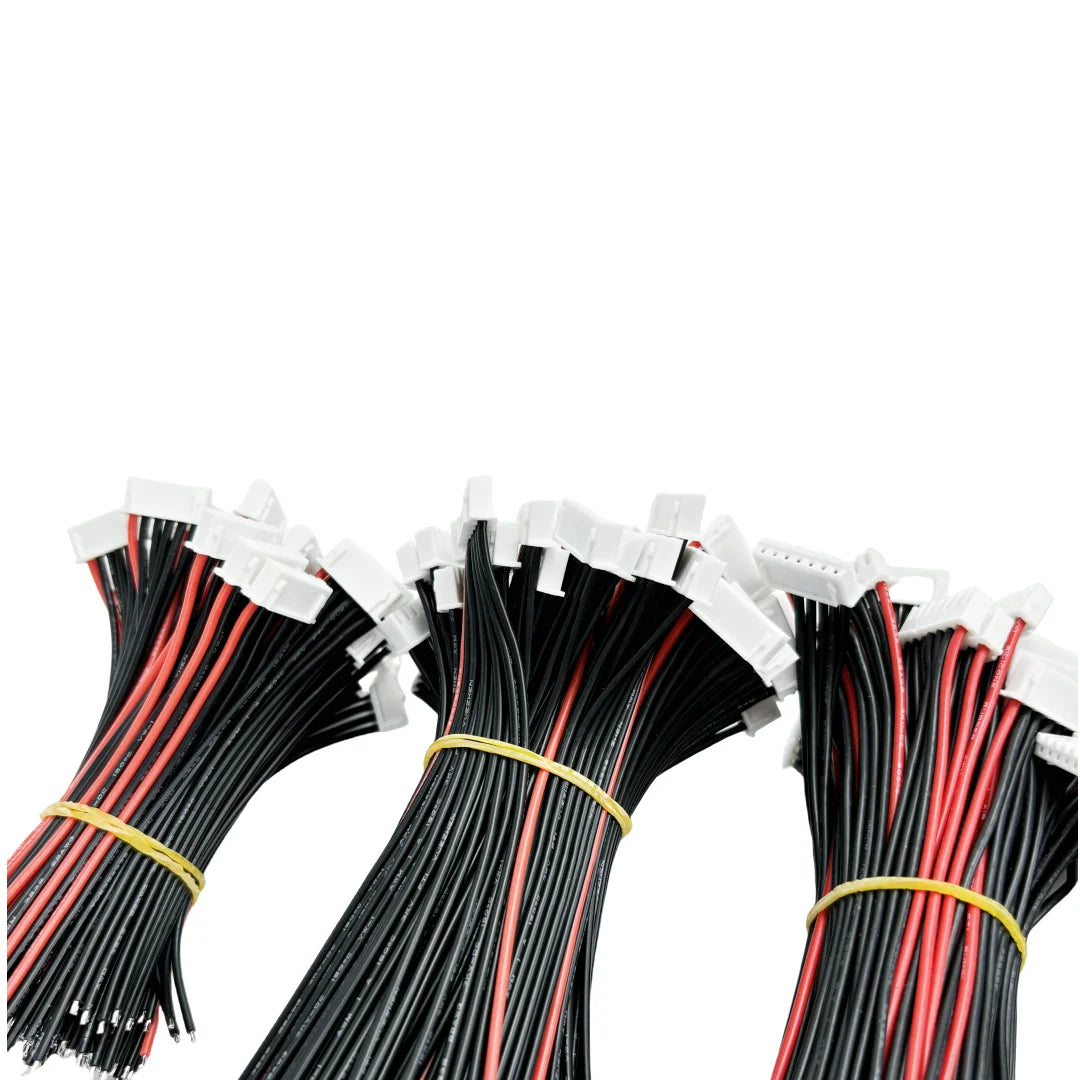 10pcs Lipo Battery Balance Charger Cables – 1S to 8S, IMAX B6 Connector, 30/20/15/10cm Single Head Wire