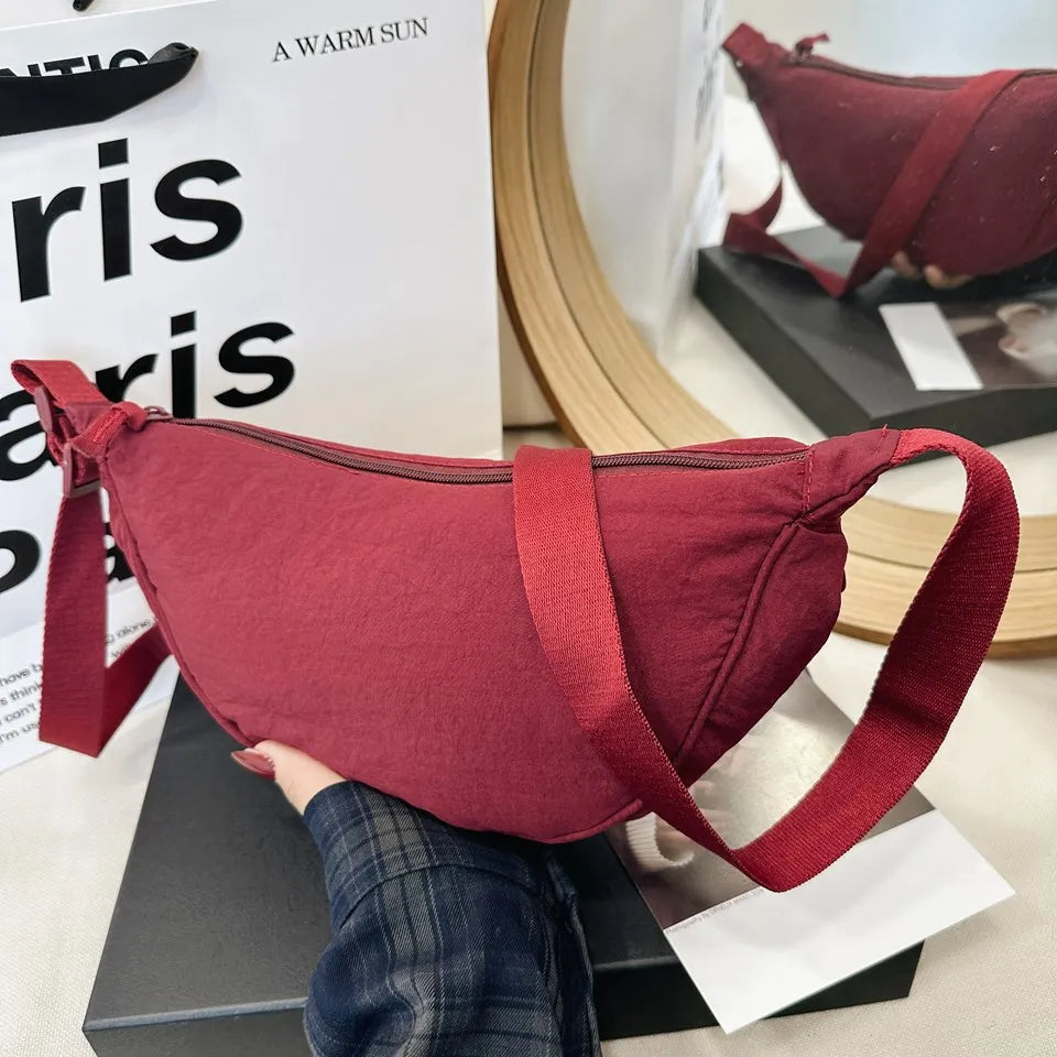 Casual Nylon Hobo Crossbody Bag for Women – Shoulder, Half Moon, Tote Travel Shopper & Purses