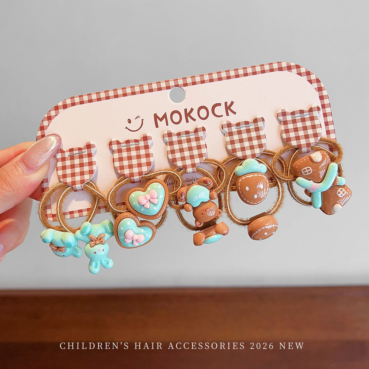 10PCS Ocean-Themed Baby Girl Hair Ties - High-Elasticity Korean-Style Star and Heart Hair Bands for Toddlers, Gentle Everyday Wear