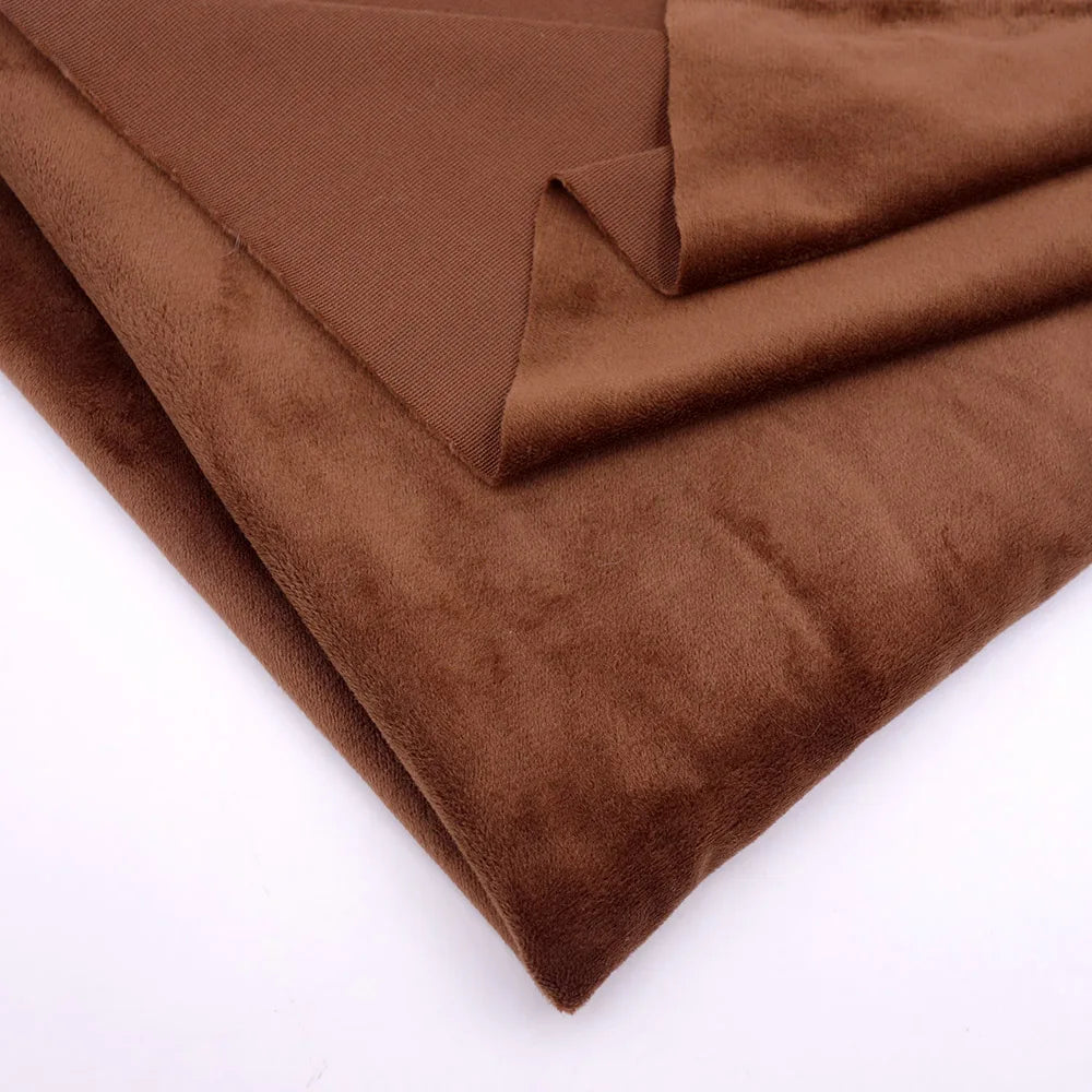 160CM/63" Wide Minky Plush Fabric – Super Soft Flannel Fabric for DIY Dolls, Toys, and Crafts, Sold by the Meter