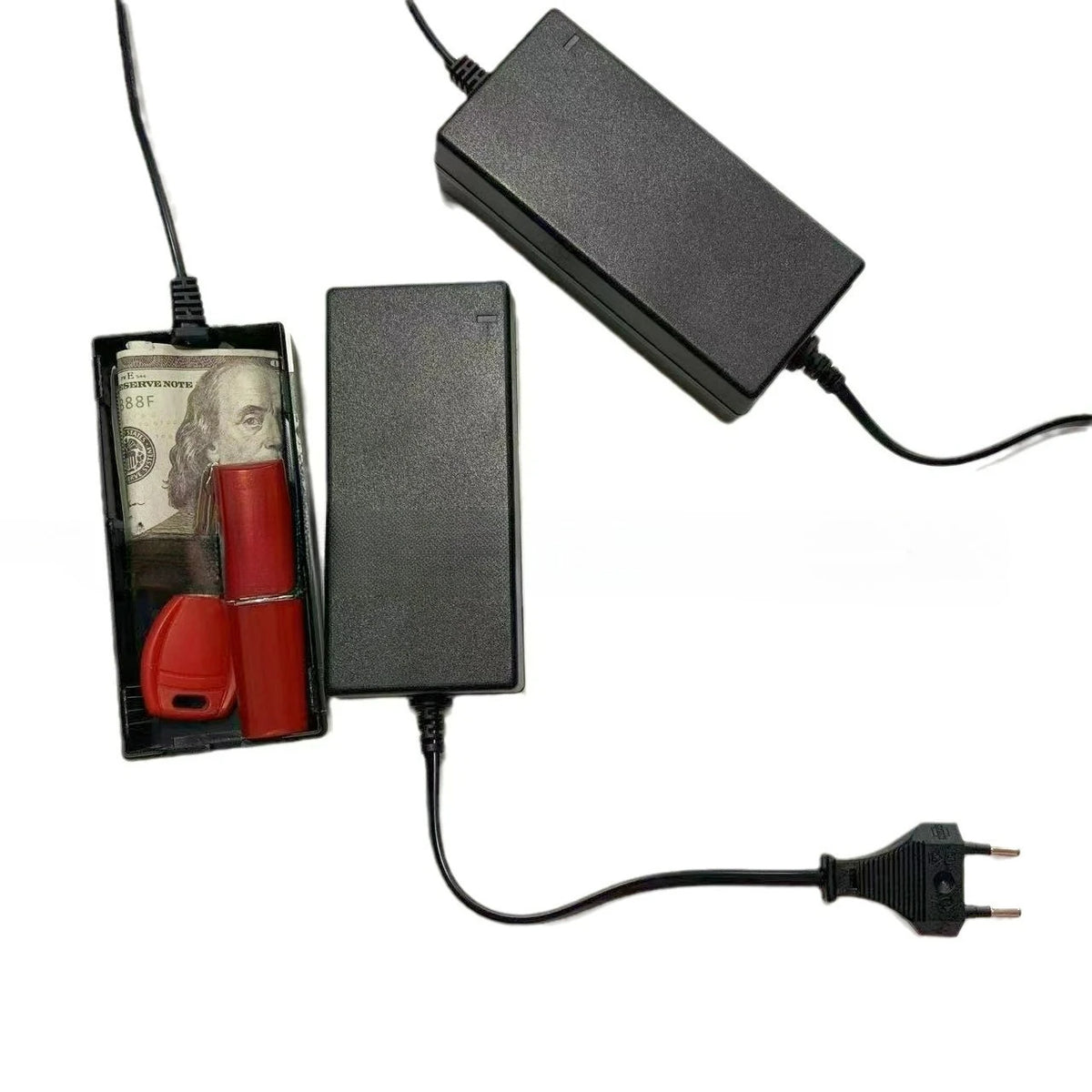 Camouflage Computer Charger Storage Box - Hidden Anti-Theft Private Money & Key Storage Organizer