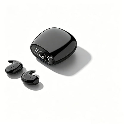 Ultra-Thin Sleep Earbuds - Lightweight Invisible Design with Ergonomic Side-Sleep Fit & Built-In Mic