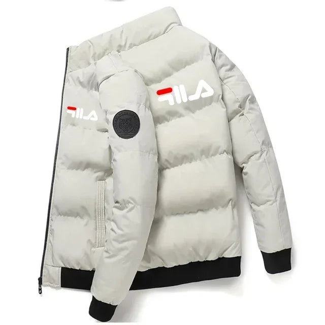 Men's Autumn Winter Short Jacket - Lightweight Cotton-Padded Stand Collar Zipper Coat for Outdoor Casual Wear