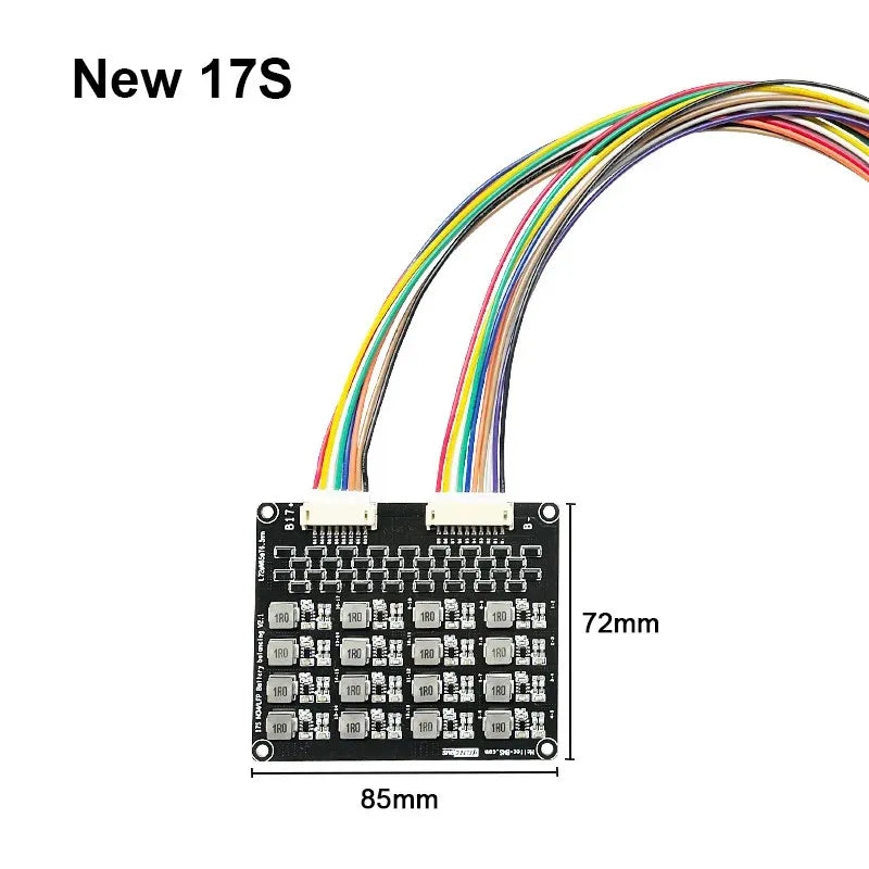 1.2A Li-ion & LiFePO4 Battery Active Equalizer – BMS Balancer for 3S to 24S Lithium Cells, Energy Transfer & Voltage Balancing