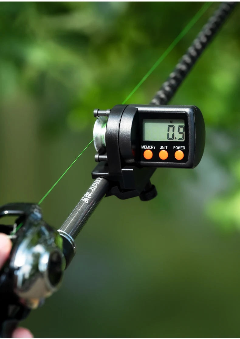 CHILENT 999.9M Digital Fishing Line Counter – ABS Night Display, Fishing Accessories (Battery Not Included)