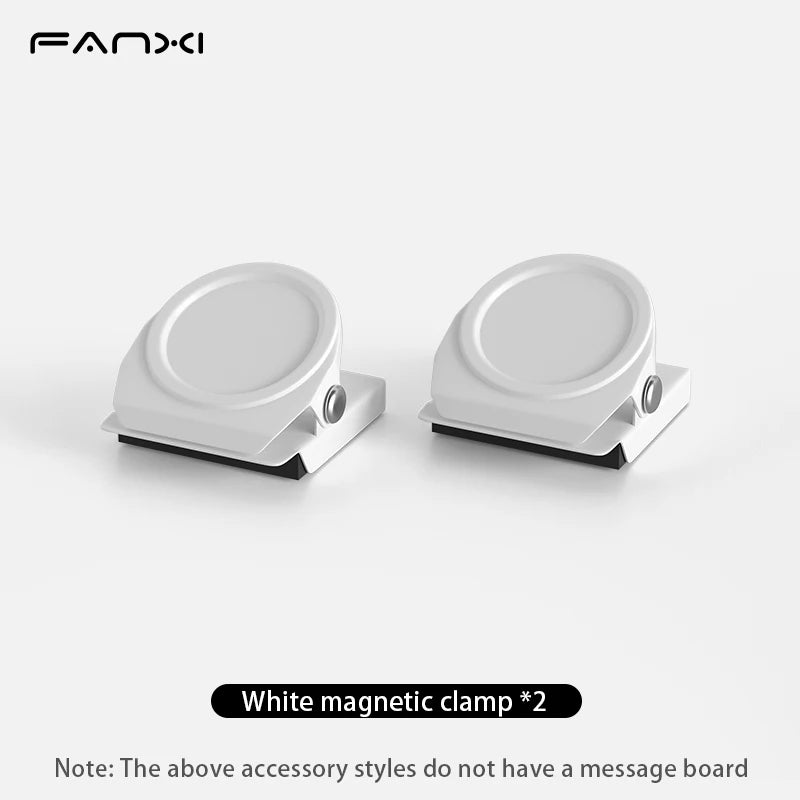 Magnetic Bulletin Board with Stand, Tabletop Metal Display Board with Magnetic Clamp for Notes, Photos & Magnet Organization