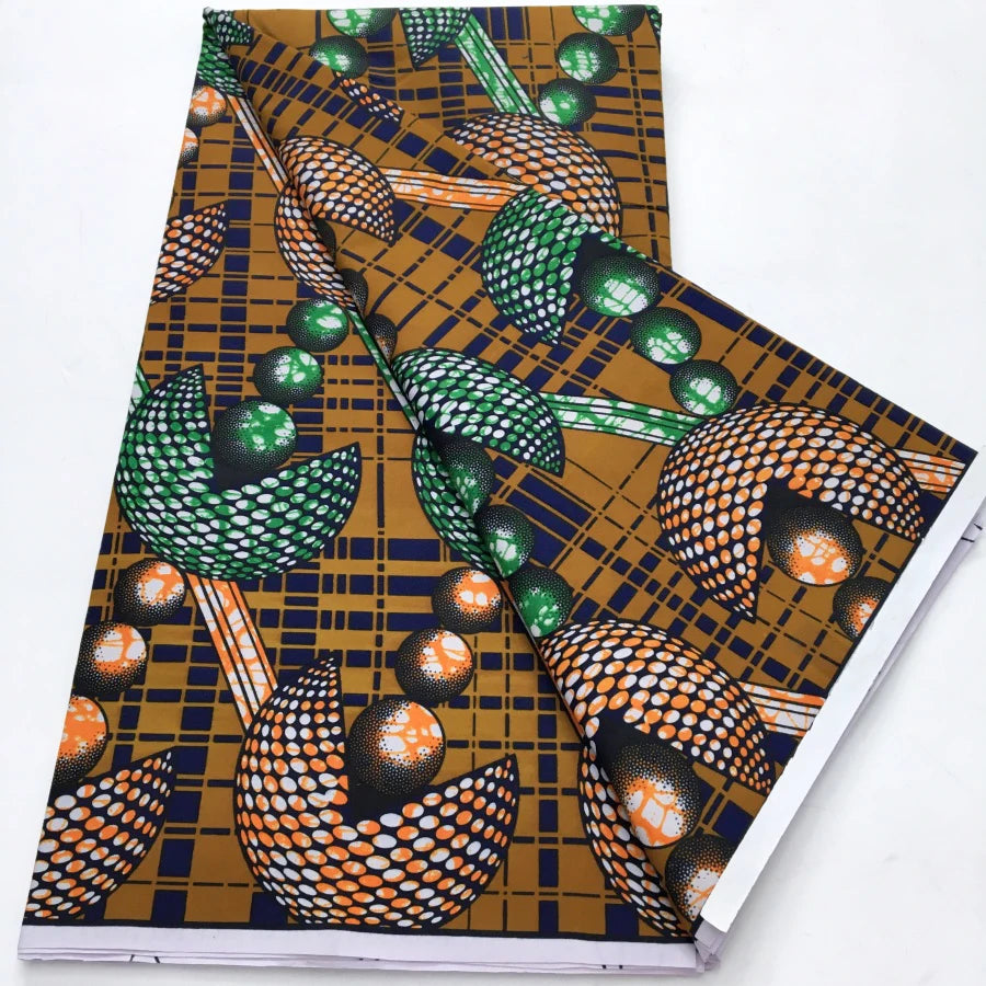 African Wax Print Fabric - Nigerian Ankara Batik Dutch Fabric for Women’s Dresses & Sewing Materials