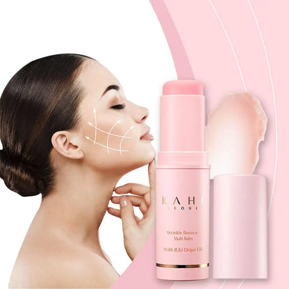 Bounce Multi Balm Stick - Moisturizing Face, Eye, and Neck Balm with Makeup Base Benefits