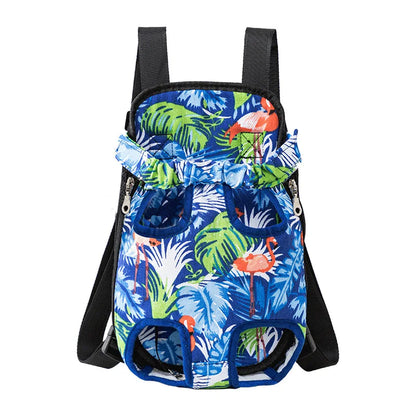 Pet Dog & Cat Carrier Backpack – Camouflage Mesh Outdoor Travel Bag with Breathable Shoulder Straps for Small Pets