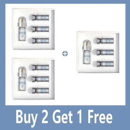 Hyaluronic Acid Face Serum Set - Moisturizing Anti-Wrinkle Facial Treatment with Roller Microneedle Tool