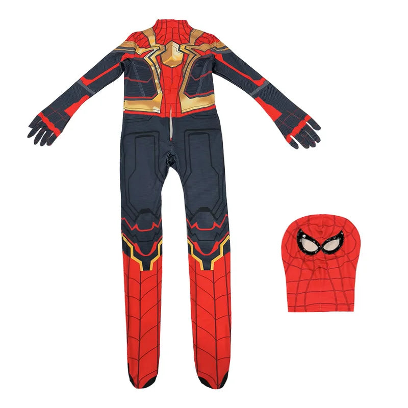 2025 Spiderman Cosplay Costume – Miles Morales Superhero Zentai Jumpsuit for Boys & Girls, Halloween & Carnival