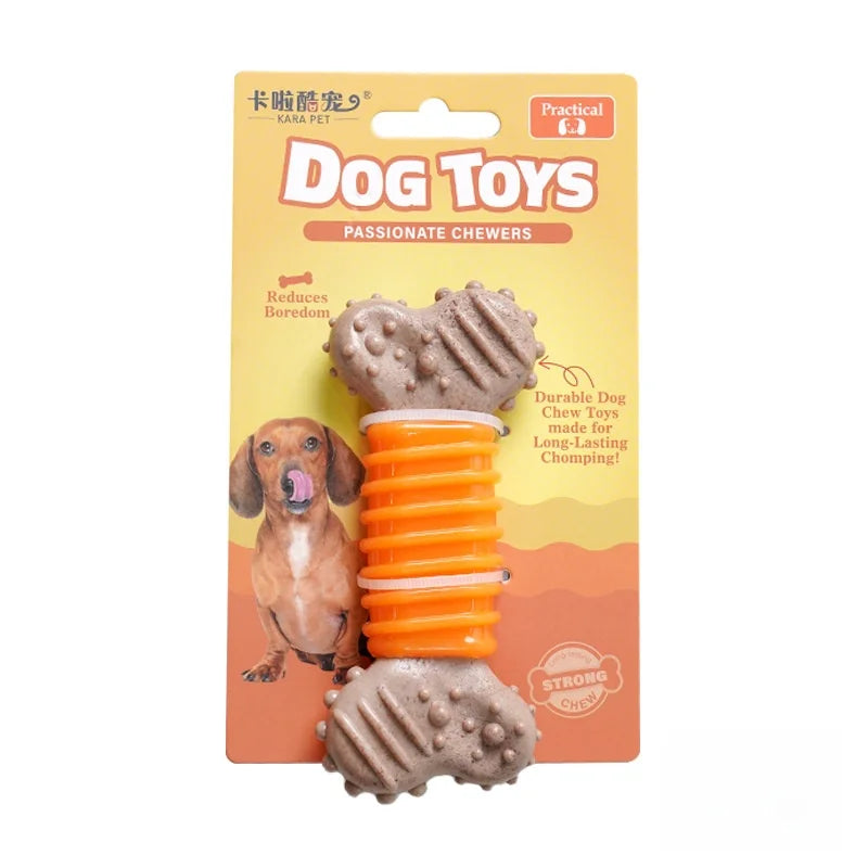 Durable Dog Chew Toy - Bite-Resistant Bone-Shaped Interactive Toy for Small, Medium & Large Dogs