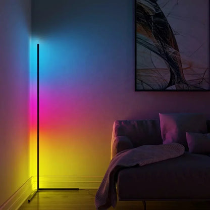 Smart RGB Dream Color Floor Lamp with Music Sync | Modern 16 Million Color Changing Standing Mood Light | APP & Remote Control