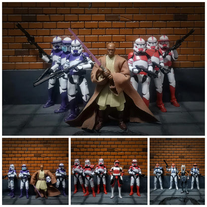 Star Wars 3.75" Clone Trooper Action Figure — 1/18 501st & 187th Legion REX ARF P1/P2 Toy Model