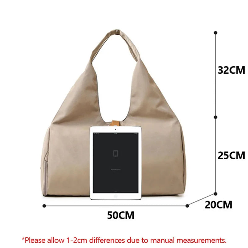 Women's Yoga Mat Bag - Gym Sports Shoulder Tote, Dry Wet Travel Storage for Fitness & Dance
