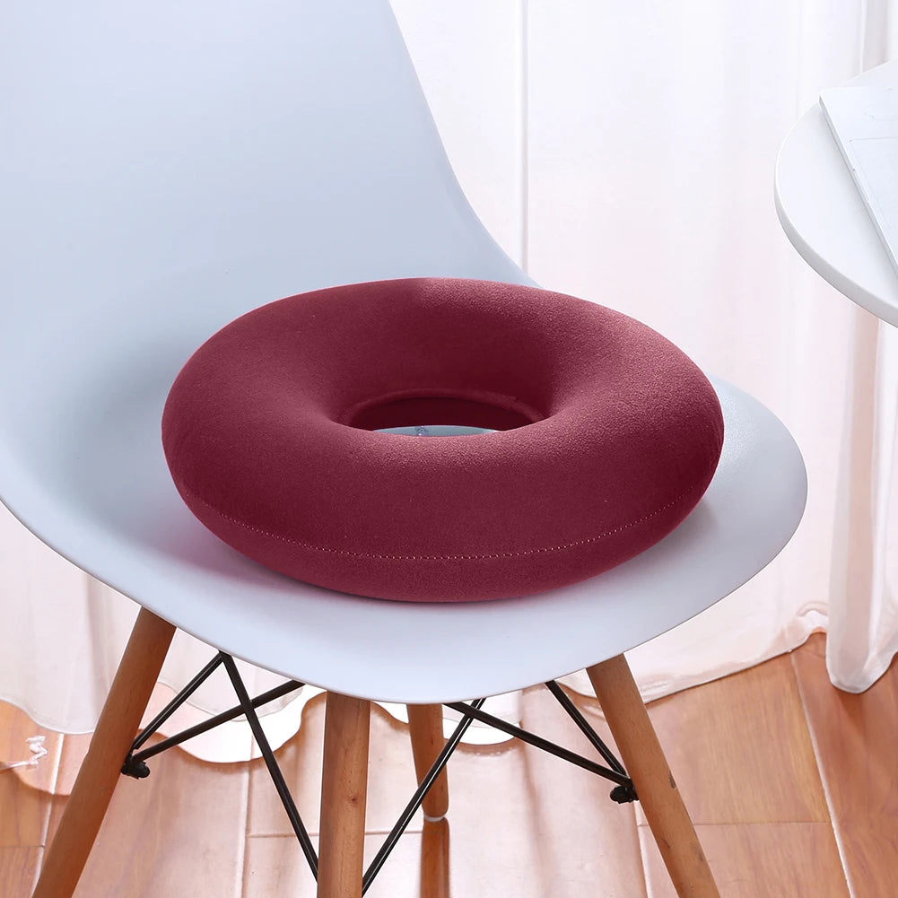35cm Medical Donut Cushion – Hip Support & Tailbone Pain Relief Seat Pad for Hemorrhoids, Anti-Bedsore Pillow with Pump