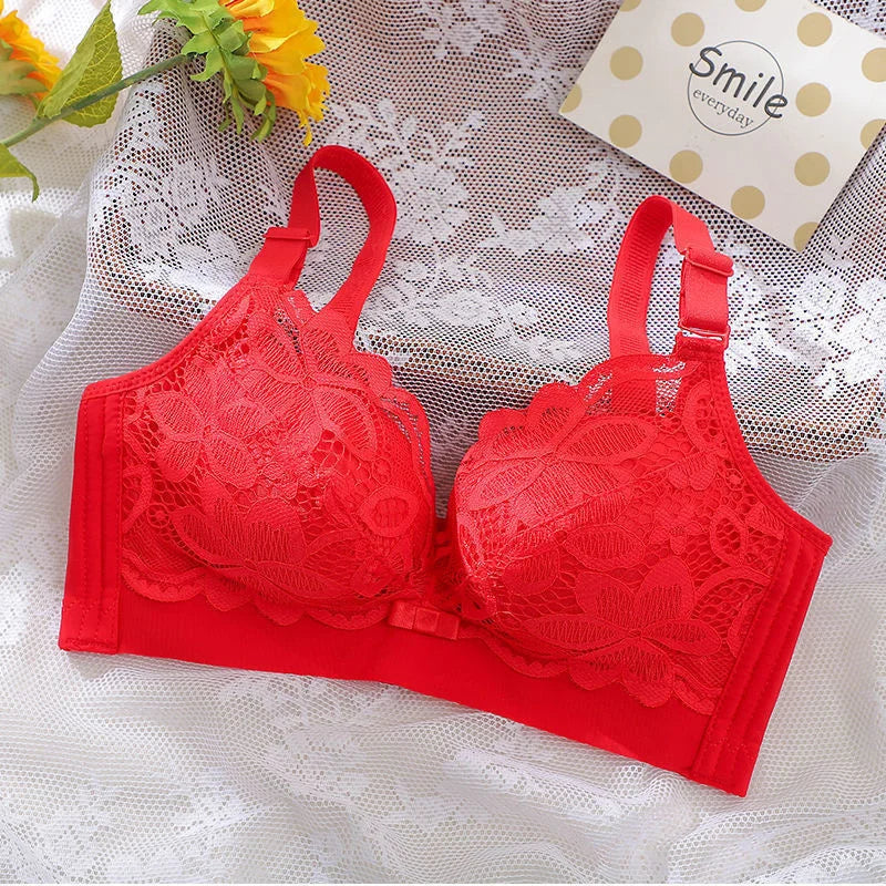 Midnite Star Extra Thick 6cm Gathered Bra – No Steel Ring, Soft and Sexy for Flat Chest or Small Chest