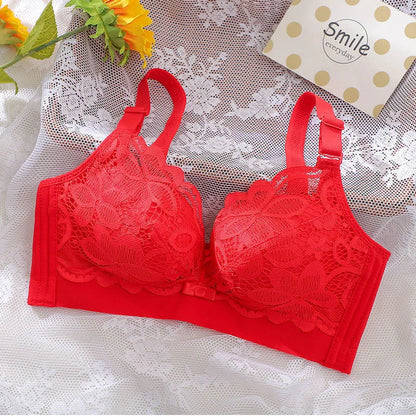 Midnite Star Extra Thick 6cm Gathered Bra – No Steel Ring, Soft and Sexy for Flat Chest or Small Chest