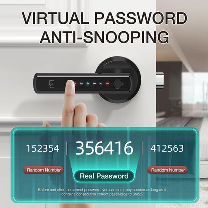 Viladepot Smart Fingerprint Door Lock – App Control, Passcode, & Touchscreen Keypad for Electronic Security