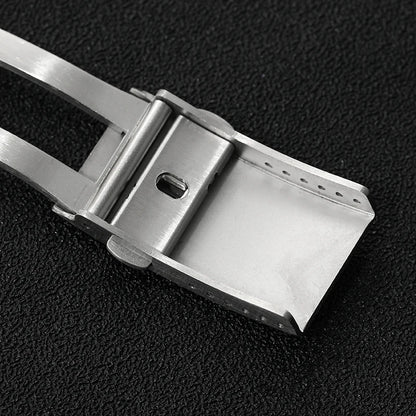 Watchdives Stainless Steel Watch Clasp – 16mm/18mm/20mm/22mm Folding Safety Milled Deployant Replacement Buckle