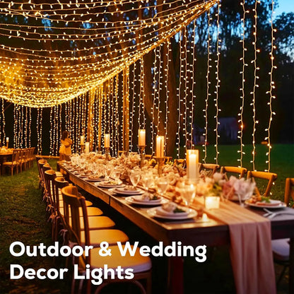 LED Waterproof Christmas Fairy Lights – 5/10/20M Outdoor String Lights for Garden, Tree, Home, Halloween, and Holiday Decoration