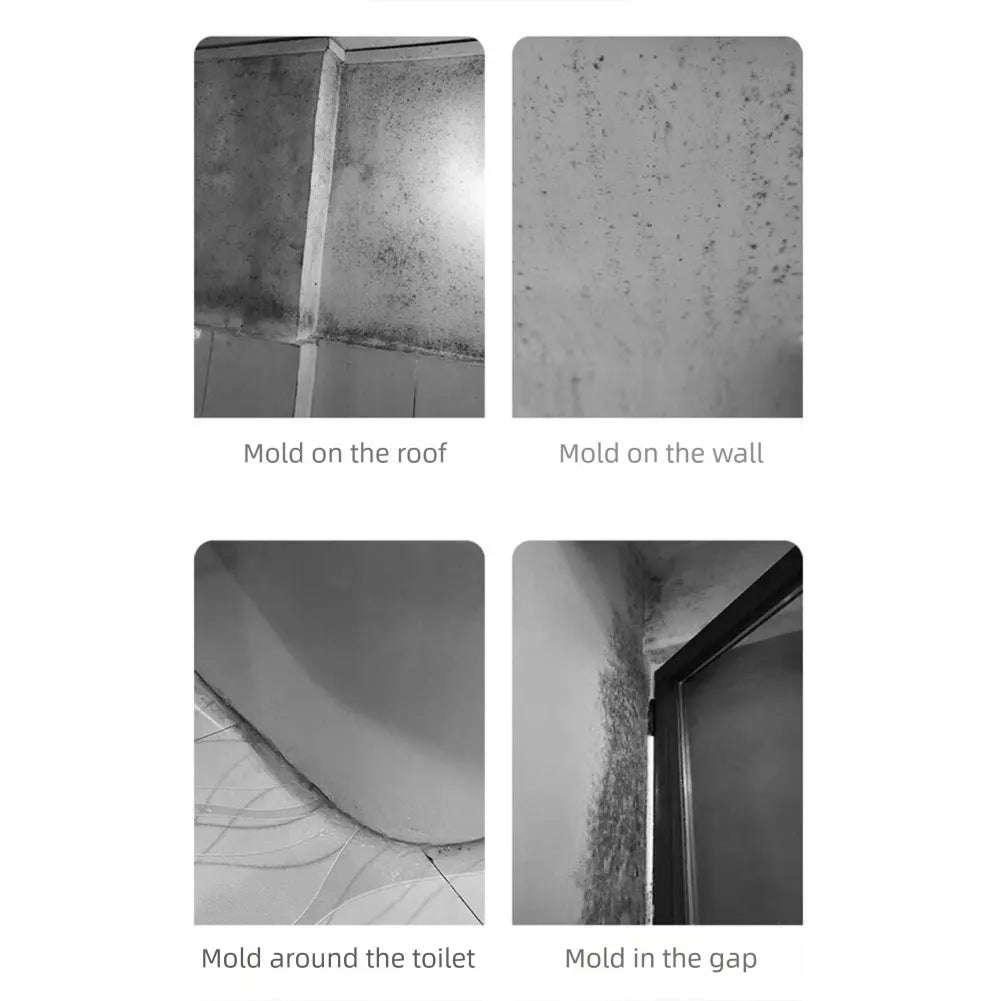 240ML Mold Removal Spray - Powerful Mildew Cleaner for Bathroom, Kitchen Corners, and White Walls