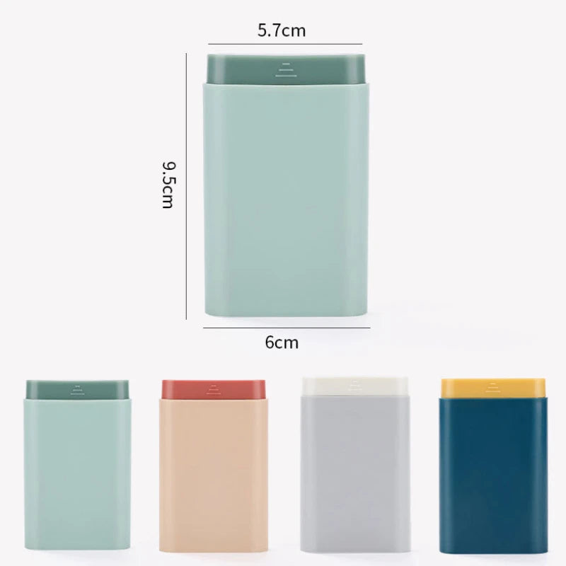 Mini Portable Travel Vitamin Pill Box: Small Container Organizer with 7 Days, 6 Grids - Medicine and Fish Oils Storage Tablet Case