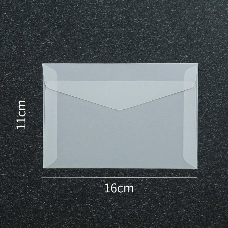 50 Pcs Blank Translucent Envelopes – for Invitations, Postcards, Gift Boxes, Wedding & Business Letters