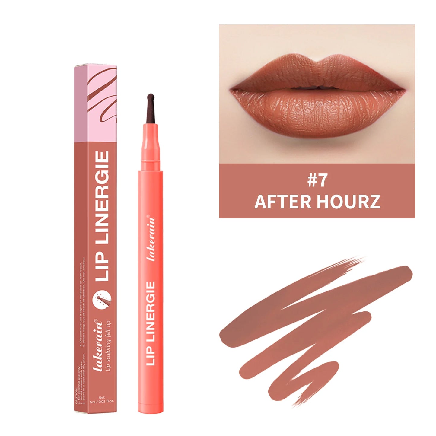 Waterproof Lip Liner Stain - Long-Lasting Transfer-Proof & Smudge-Resistant Lip Color, 8 Shades