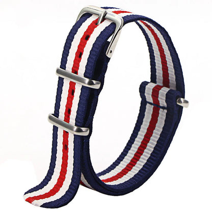 Nylon Watch Strap 16mm 18mm 20mm 22mm — Waterproof Army Sport Watch Band Replacement Belt