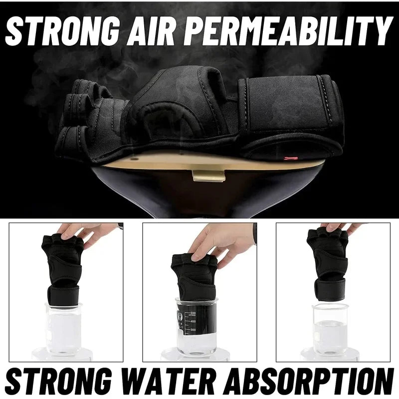 Training Sport Gloves – Half Finger Weightlifting Gloves for Men & Women, Non-Slip Hand, Wrist & Palm Protector for Gym & Bodybuilding