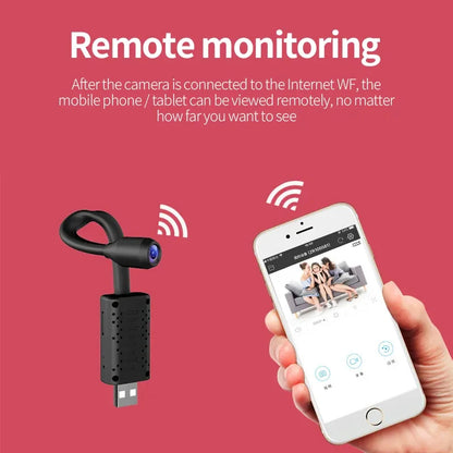 Xiaomi WiFi 4K Mini USB Surveillance Camera – Flexible Lens Security Camcorder with Motion Detection and Video Recording