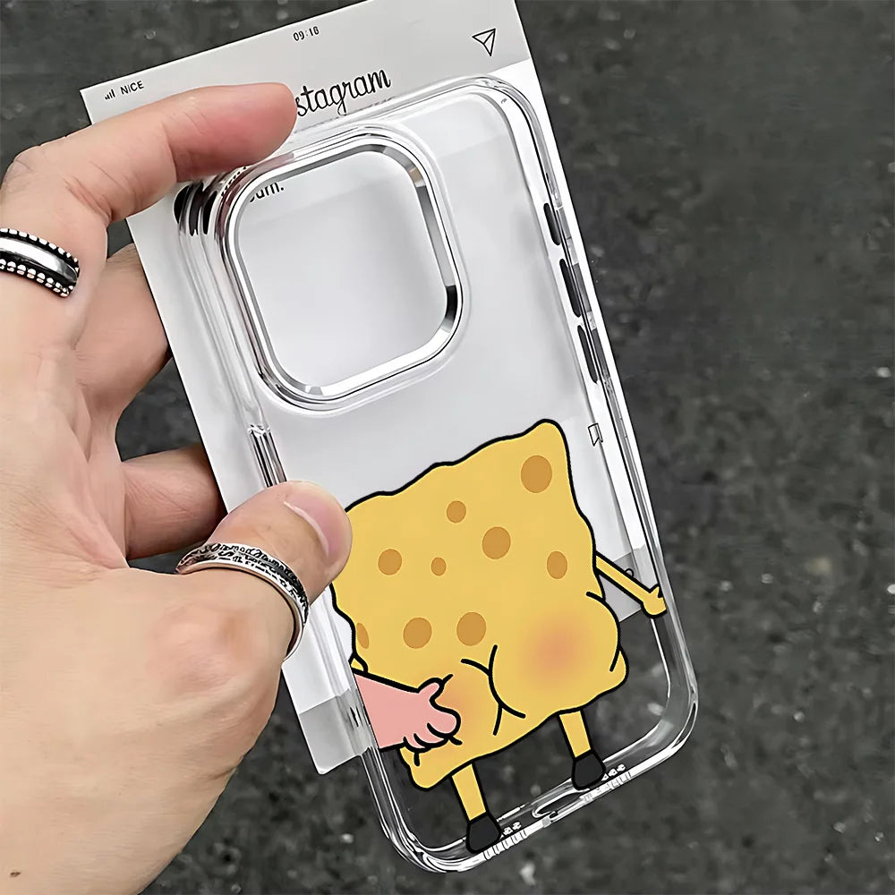 Funny Cartoon Phone Case - Soft Clear Protective Cover for iPhone 17, 16, 15, 14, 13 & More