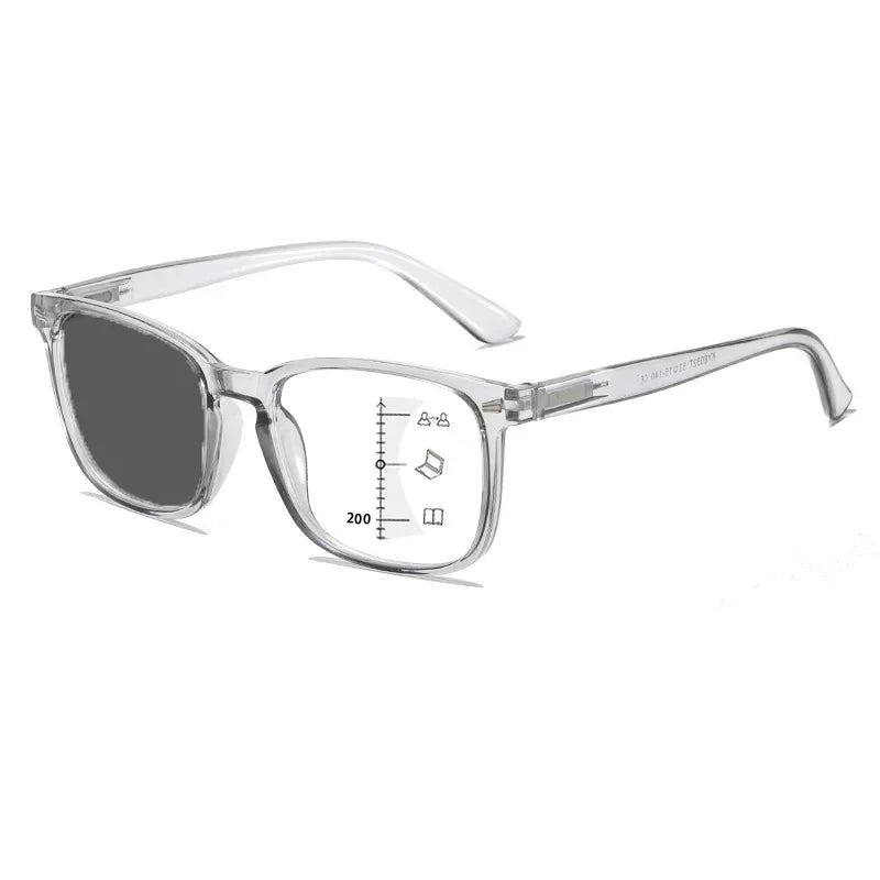 2024 Photochromic Anti-Blue Reading Glasses – Multifocal Presbyopic Eyewear with Intelligent Dual Light for Near & Far Vision