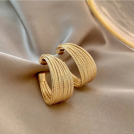 Retro Multilayer Stud Earrings for Women - Elegant Unique Statement Party Jewelry Gift