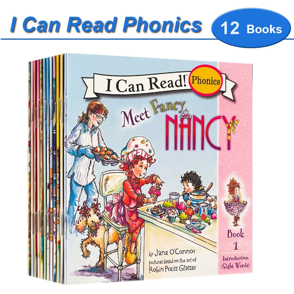 I Can Read Phonics Book Set – 12 Beginner Picture Books for Kids, Early English Reading & Montessori Learning Stories