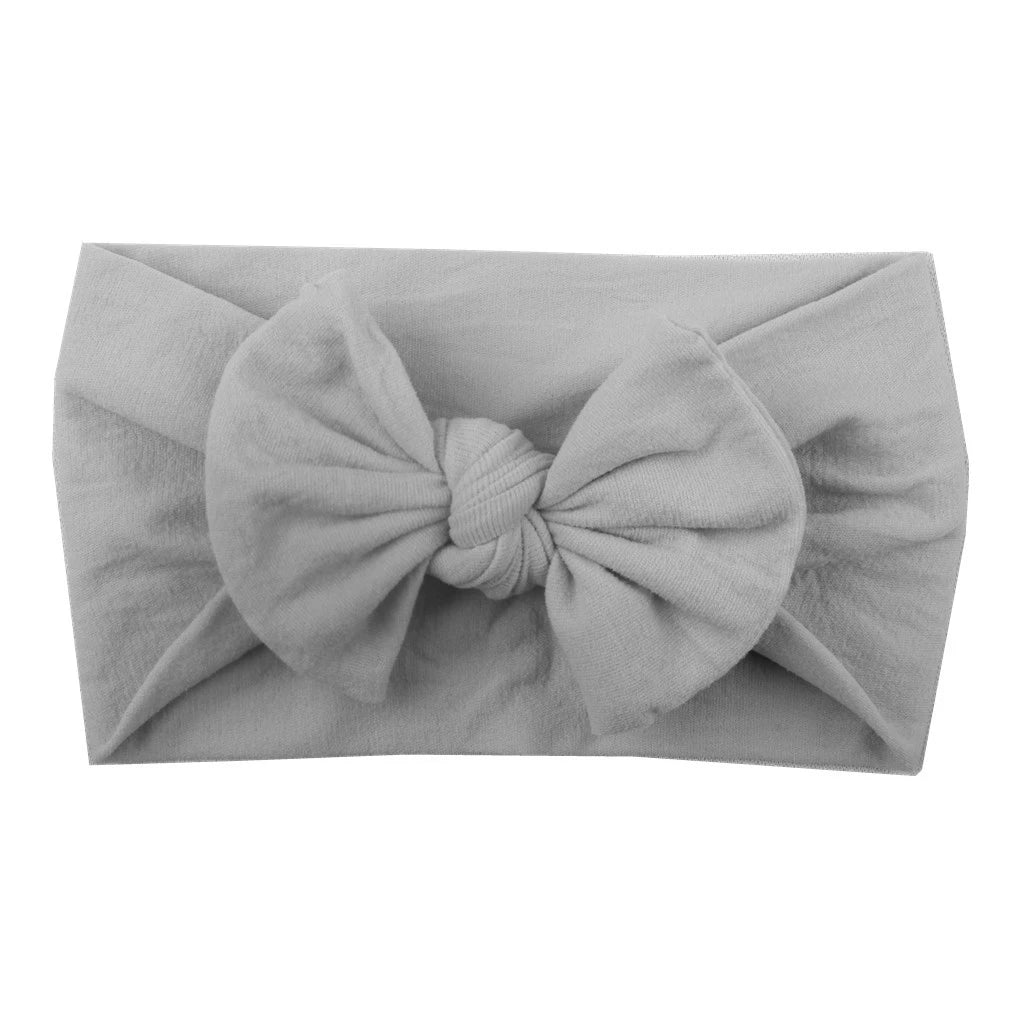 Baby Girls Rabbit Ear Bow Headband – Soft Knot Hairband for Newborns, Infants & Toddlers Photo Props