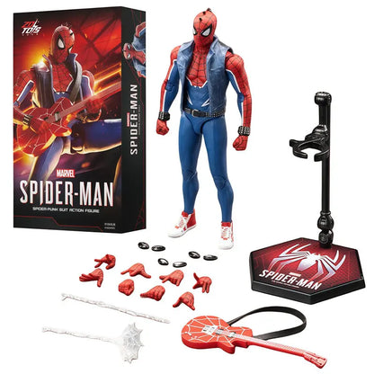 Spider-Man Action Figure - Miles Morales, Scarlet Spider, Hobie Brown & Iron Spider Collectible Toy Gift