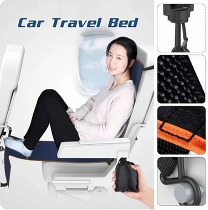 Car Travel Hammock - Portable Footrest & Sleeping Bed for Adults and Children