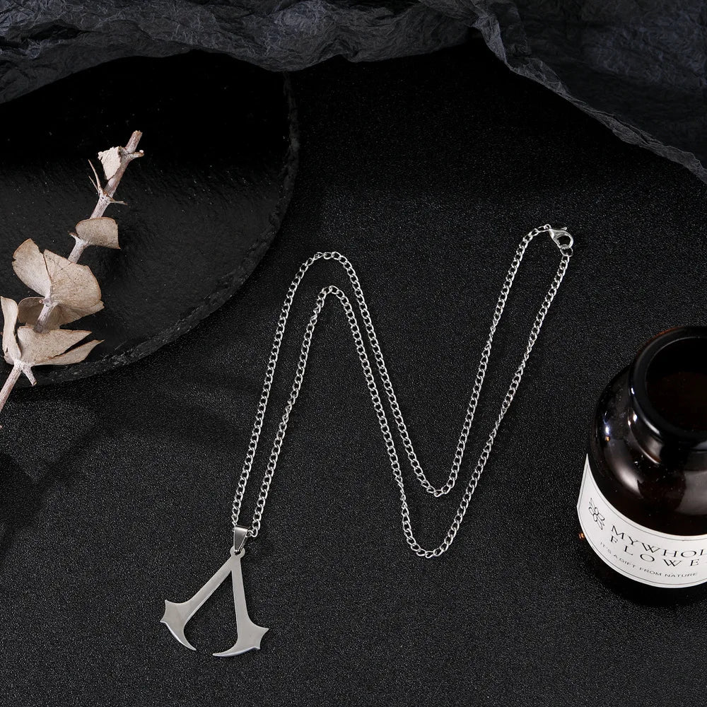 Assassin Syndicate Creed Pendant Necklace - Stainless Steel Game Cosplay Jewelry Gift