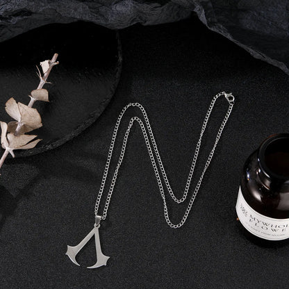 Assassin Syndicate Creed Pendant Necklace - Stainless Steel Game Cosplay Jewelry Gift