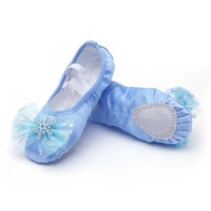 Lovely Princess Ballet Shoes – Soft-Soled Dance Shoes for Girls, Children & Ballerina Exercises