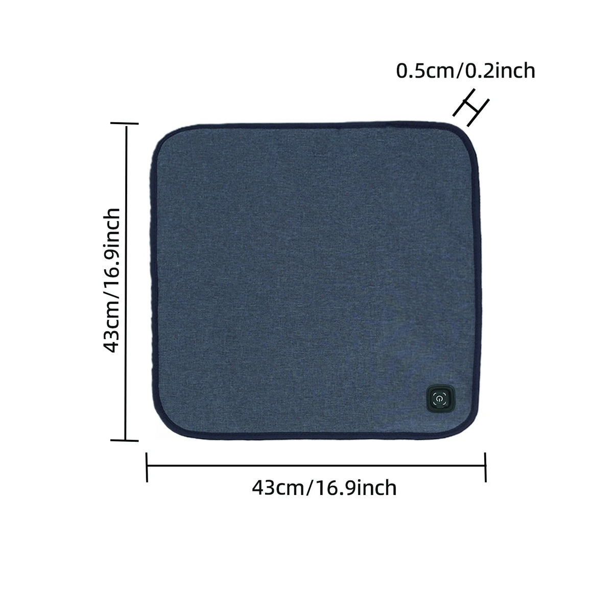 USB Heated Seat Cushion - 3-Level Adjustable Heating Pad with 10-Hour Auto Shut-Off for Home, Office and Outdoor Use