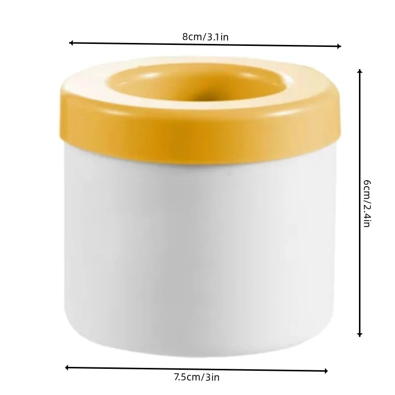 Mini Silicone Ice Cube Mold – Round Ice Bucket & DIY Ice Storage Box for Refrigerator, Creative Barware Tool