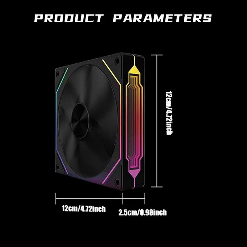PRISM 4 RS ARGB Computer Case Fan - 120mm Quiet Cooling Fan, 12V, 800–1600RPM, High Airflow