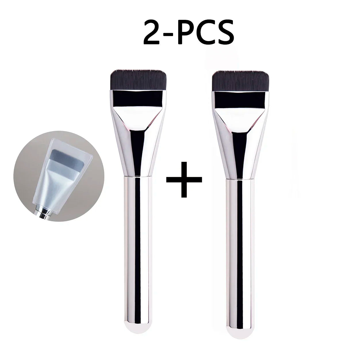 Ultra Thin Foundation Brush – Lightweight Flat Contour Brush for Blending Foundation, Cream, and Makeup
