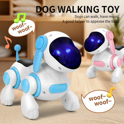Smart Interactive Robotic Dog Toy - Walking, Singing, Lights & Music Educational Toy for Kids