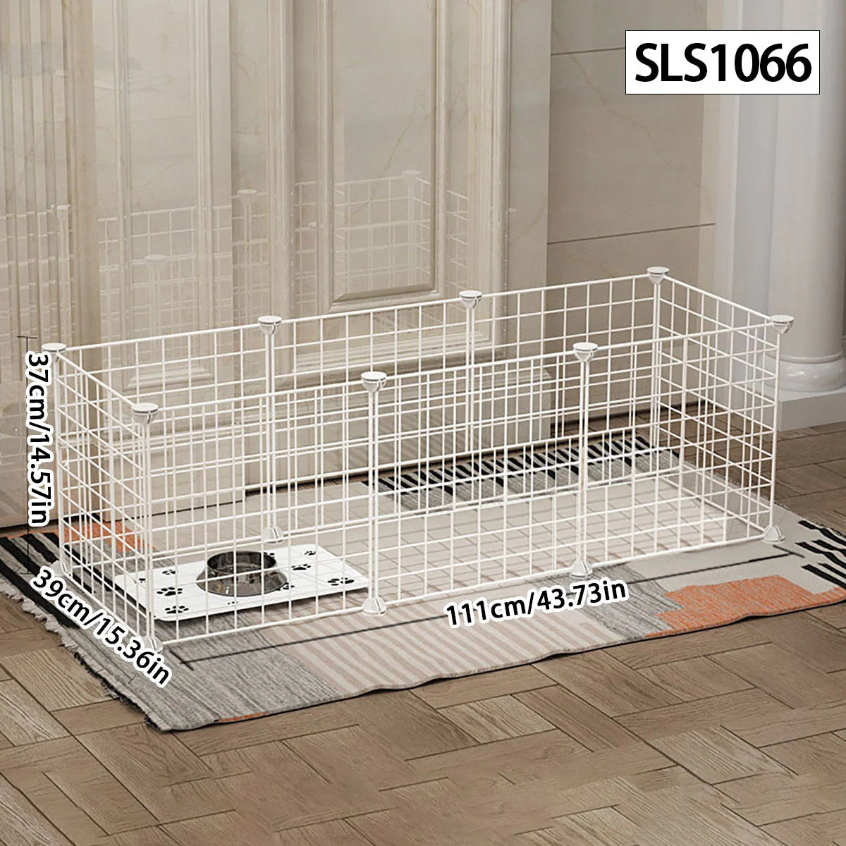 Indoor Dog Pen & Fence – Small/Medium Dog, Cat, or Rabbit Cage with Isolation Door