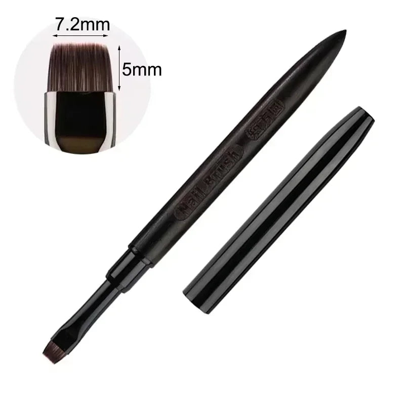 Wood Gel Painting Brush – Nail Art Brush for Gel Tip Extension, Acrylic Builder, UV Gel Nails Manicure Accessory